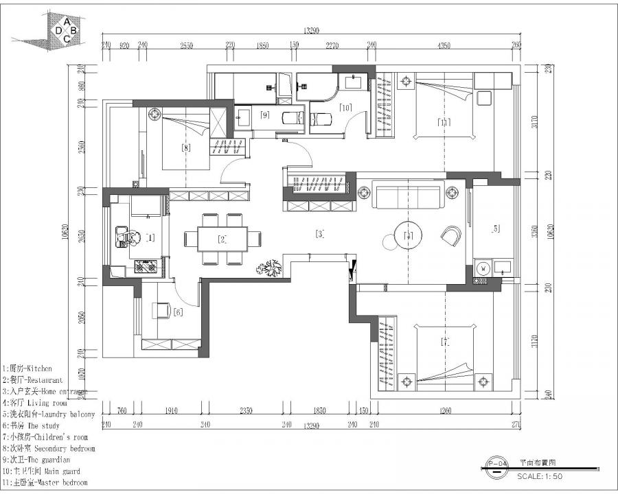 佩兰苑3-2-301-陈技-平面布置图-Model.jpg